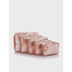 Heys Metallic Packing Cube 5pc Kosmetická taštička Růžová obraz