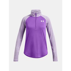 Under Armour Tech Graphic 1/2 Zip Triko dětské Fialová obraz