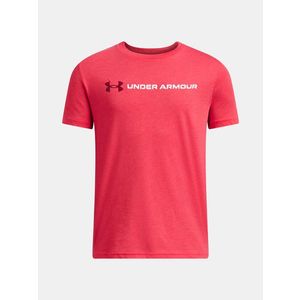 Under Armour UA B Logo Wordmark SS Triko dětské Červená obraz