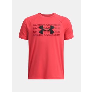 Under Armour UA B Tech WM Logo SS Triko Červená obraz