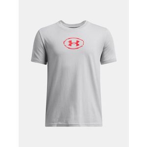 Under Armour UA B Slice Logo SS Triko Šedá obraz