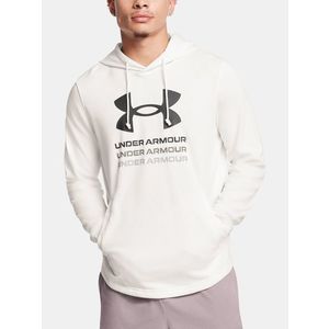 Under Armour UA Rival Terry Graphic Hood Mikina Bílá obraz