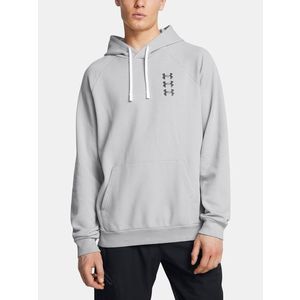 Under Armour UA Rival Flc Txtr SND Hoodie Mikina Šedá obraz