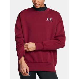 Under Armour UA Icon Fleece OS Crew Mikina Červená obraz