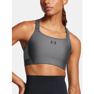 Under Armour UA HeatGear High Sportovní podprsenka Šedá obraz