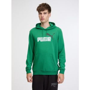 Puma ESS+ 2 Col Big Logo Hoodie TR Mikina Zelená obraz