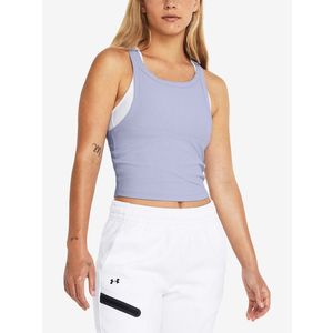 Under Armour Meridian Rib Crop Tílko Fialová obraz