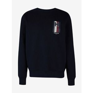 Tommy Hilfiger Emblem Crewneck Mikina Modrá obraz