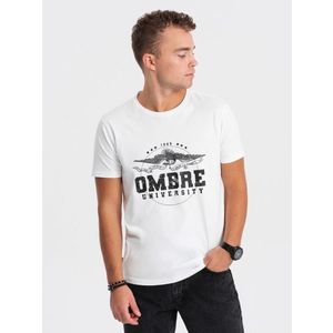 Ombre Clothing Triko Bílá obraz