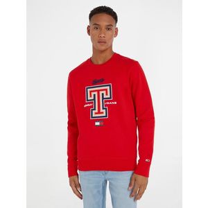 Tommy Jeans Modern Sport T Crew Mikina Červená obraz