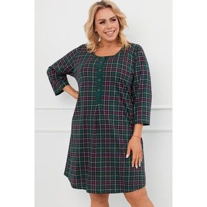 Noční košile Italian Fashion Foggia - bavlna Tmavě zelená 2XL obraz