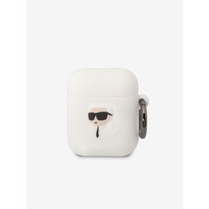 Karl Lagerfeld Airpods 1/2 White Pouzdro Bílá obraz