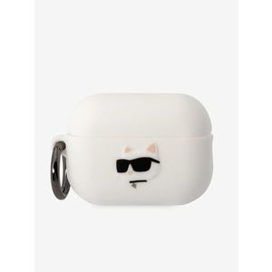 Karl Lagerfeld Airpods Pro 2 White Pouzdro Bílá obraz