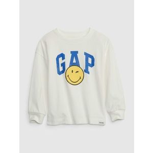 GAP Gap & Smiley® Triko dětské Bílá obraz