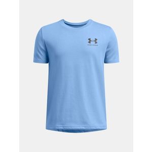 Under Armour UA B Sportstyle Left Chest SS Triko dětské Modrá obraz