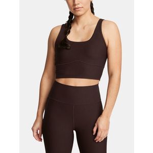 Under Armour Meridian Rib Crop Tílko Hnědá obraz