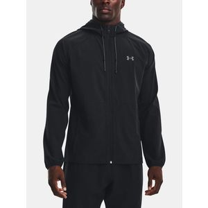 Under Armour UA Stretch Woven Windbreaker-BLK Bunda Černá obraz