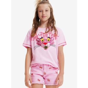 Desigual Pink Panther Triko dětské Růžová obraz