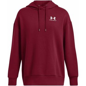 Under Armour ESSENTIAL FLC OS HOODIE Dámská mikina, červená, velikost obraz