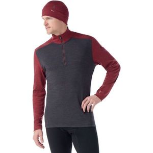 Smartwool CLASSIC THERMAL MERINO BL 1/4 ZIP Pánské termo triko, tmavě šedá, velikost obraz