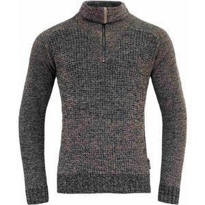 Devold BISPEN WOOL ZIP NECK Pánský vlněný svetr, tmavě šedá, velikost obraz