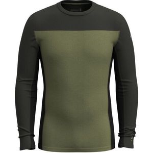 Smartwool CLASSIC THERMAL MERINO BL CRW Pánské termo triko, tmavě zelená, velikost obraz