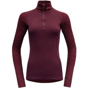 Devold DUO ACTIVE WOMAN ZIP NECK Dámský rolák, hnědá, velikost obraz