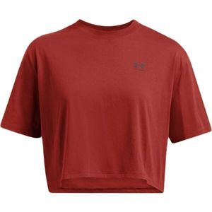 Under Armour BOXY CROP LOGO Dámské tričko, červená, velikost obraz