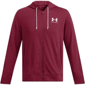 Under Armour RIVAL TERRY LC FZ Pánská mikina, červená, velikost obraz