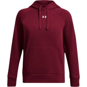 Under Armour RIVAL FLEECE HOODIE Dámská mikina, červená, velikost obraz