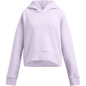 Under Armour RIVAL FLEECE CROP HOODIE Dívčí mikina, fialová, velikost obraz