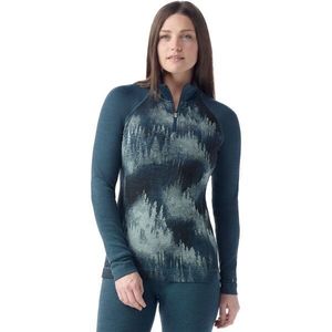 Smartwool CLASSIC THERMAL MERINO BL 1/4 ZIP Dámské termo triko, tmavě modrá, velikost obraz