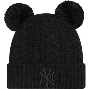 New Era MLB WMNS DOUBLE POM CUFF BEANIE NEW YORK YANKEES Klubový kulich, černá, velikost obraz