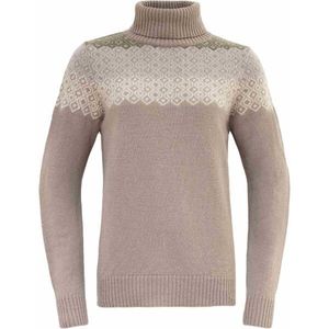 Devold SYVDE WOOL HIGH NECK Dámský svetr, béžová, velikost obraz