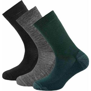 Devold DAILY MERINO MEDIUM SOCK 3PK Pánské vlněné ponožky, černá, velikost obraz