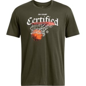 Under Armour HOOPS CERTIFIED Pánské triko, khaki, velikost obraz