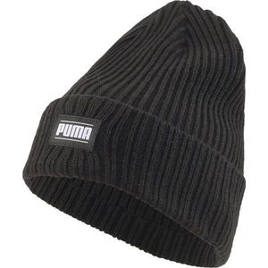 Puma RIBBED CLASSIC CUFF BEANIE Pletená čepice, černá, velikost obraz