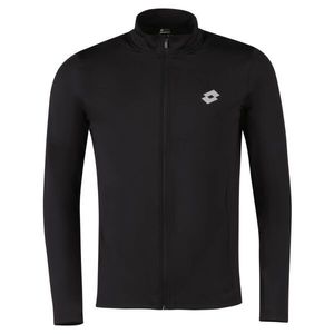 Lotto RUN FIT FULL-ZIP TOP Pánská běžecká mikina, černá, velikost obraz