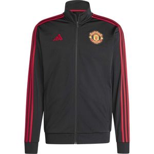 adidas MANCHESTER UNITED JACKET Pánská fotbalová bunda , černá, velikost obraz