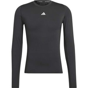 adidas TECHFIT LONG SLEEVE TEE Pánské tričko, černá, velikost obraz