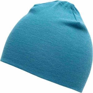 Devold LAUPAREN MERINO 190 BEANIE Unisex Merino čepice, tyrkysová, velikost obraz