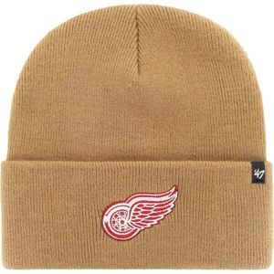 47 NHL DETROIT RED WINGS HAYMAKER CUFF KNIT Zimní čepice, béžová, velikost obraz