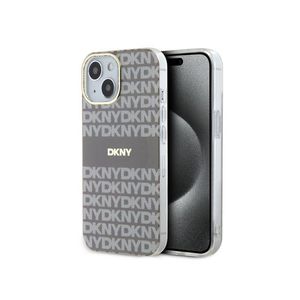 PC/TPU Repeat Pattern Tonal Stripe Magsafe Zadní Kryt pro iPhone 15 Beige DKNY obraz