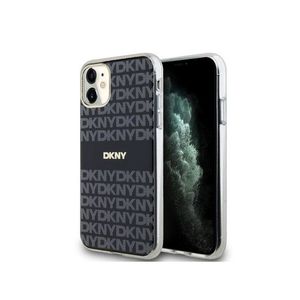 PC/TPU Repeat Pattern Tonal Stripe Magsafe Zadní Kryt pro iPhone 11 Black DKNY obraz