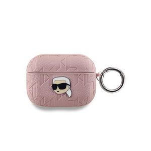 Karl Lagerfeld PU Embossed Karl Head Pouzdro pro AirPods Pro Pink obraz