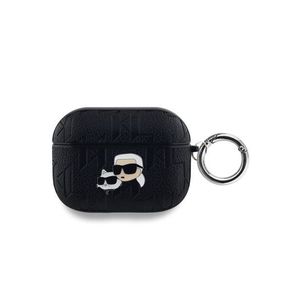 PU Embossed Karl and Choupette Heads Pouzdro pro AirPods Pro Black Karl Lagerfeld obraz