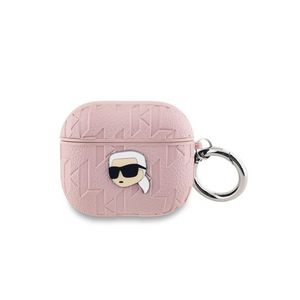 PU Embossed Karl Head Pouzdro pro AirPods 3 Pink Karl Lagerfeld obraz