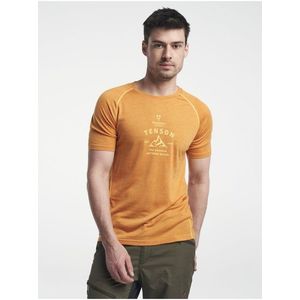 pánské vlněné triko TENSON Himalaya Wool Tee M tmavě oranžové obraz