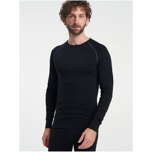 pánské funkční triko s dlouhým rukávem TENSON Himalaya Baselayer Merino Top M černé obraz