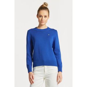 SVETR GANT D1. ICON G COTTON C-NECK LAPIS BLUE obraz